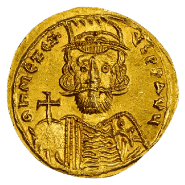 Solidus of Mezezius obv