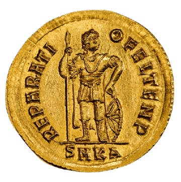Solidus of Procopius reverse